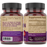 DEVA Biotina 6000 mcg, etiqueta vegana visible, opción vegana para nutrición.