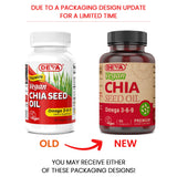 DEVA cápsulas de aceite de chía omega-3 para dieta vegana