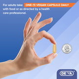 DEVA Enzimas Digestivas Veganas caja: empaque informativo para elegir.