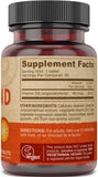 Etiqueta DEVA Vitamina D2 destacando pureza y potencia