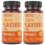 DEVA Linaza Orgánica: botella de aceite, fuente natural de Omega-3 para dieta equilibrada