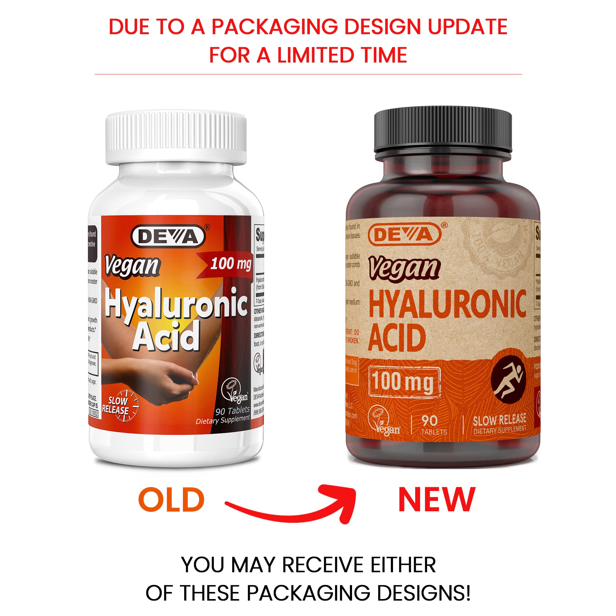 DEVA Hialuronico vegano, proceso sin OGM en tabletas
