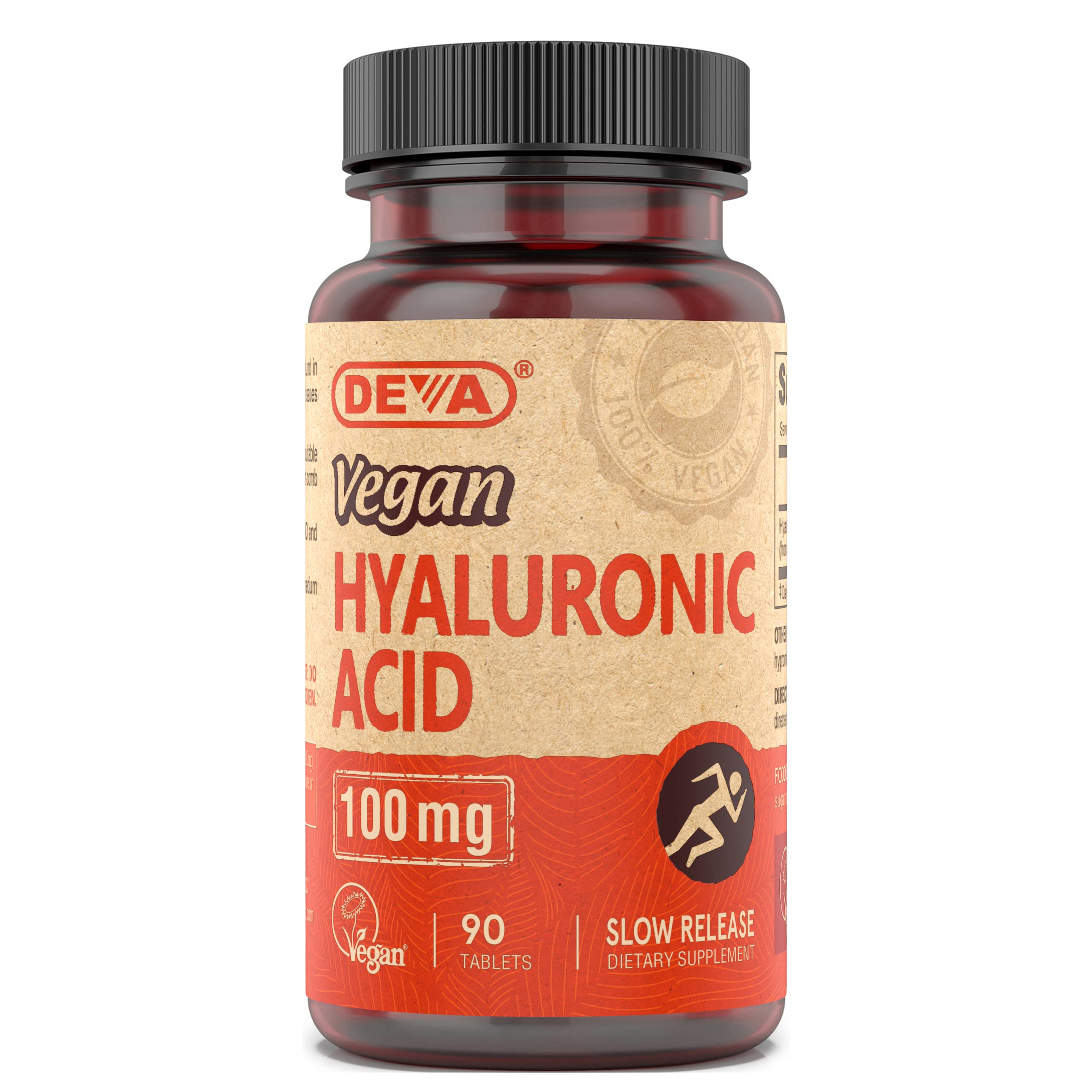 DEVA Hialuronico vegano 100 mg, tabletas para hidratación de la piel