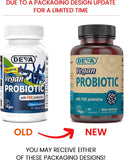 DEVA Probiotico vegan sin lácteos, cápsulas fáciles de tomar.