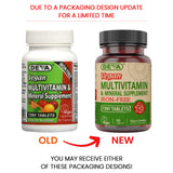 DEVA multivitamínico vegano en empaque cerrado, información nutricional visible