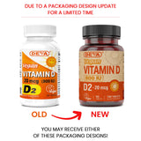 DEVA Vitamina D2 800 UI, etiqueta certificada vegana.
