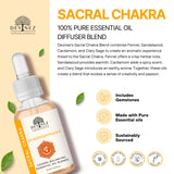 Devinez práctica de yoga con chakra sacro para equilibrio corporal