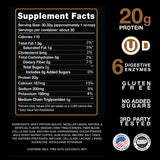 Enzimas digestivas y MCT en la fórmula de Devotion Nutrition