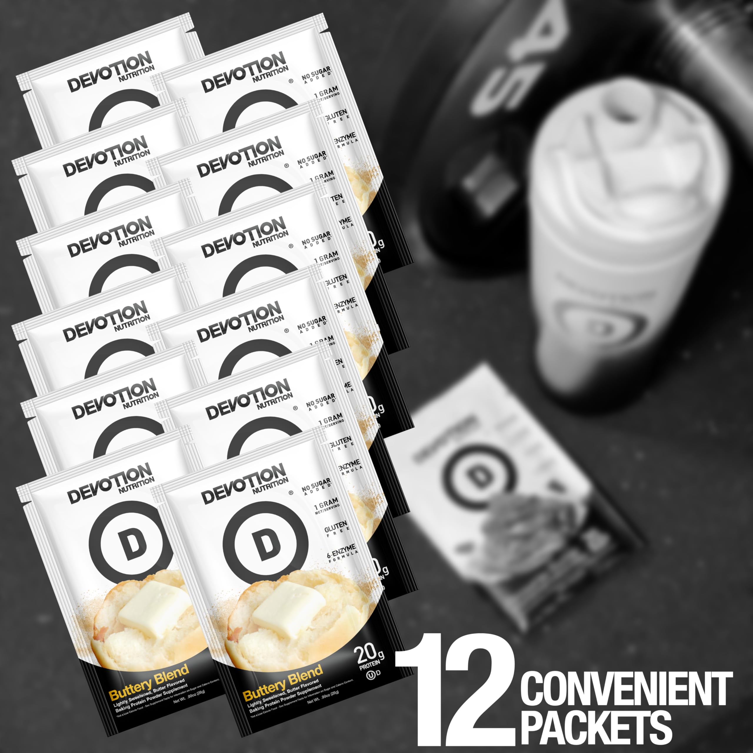 Devotion Nutrition Protein Powder Blend, batido rápido y delicioso para tu entrenamiento.