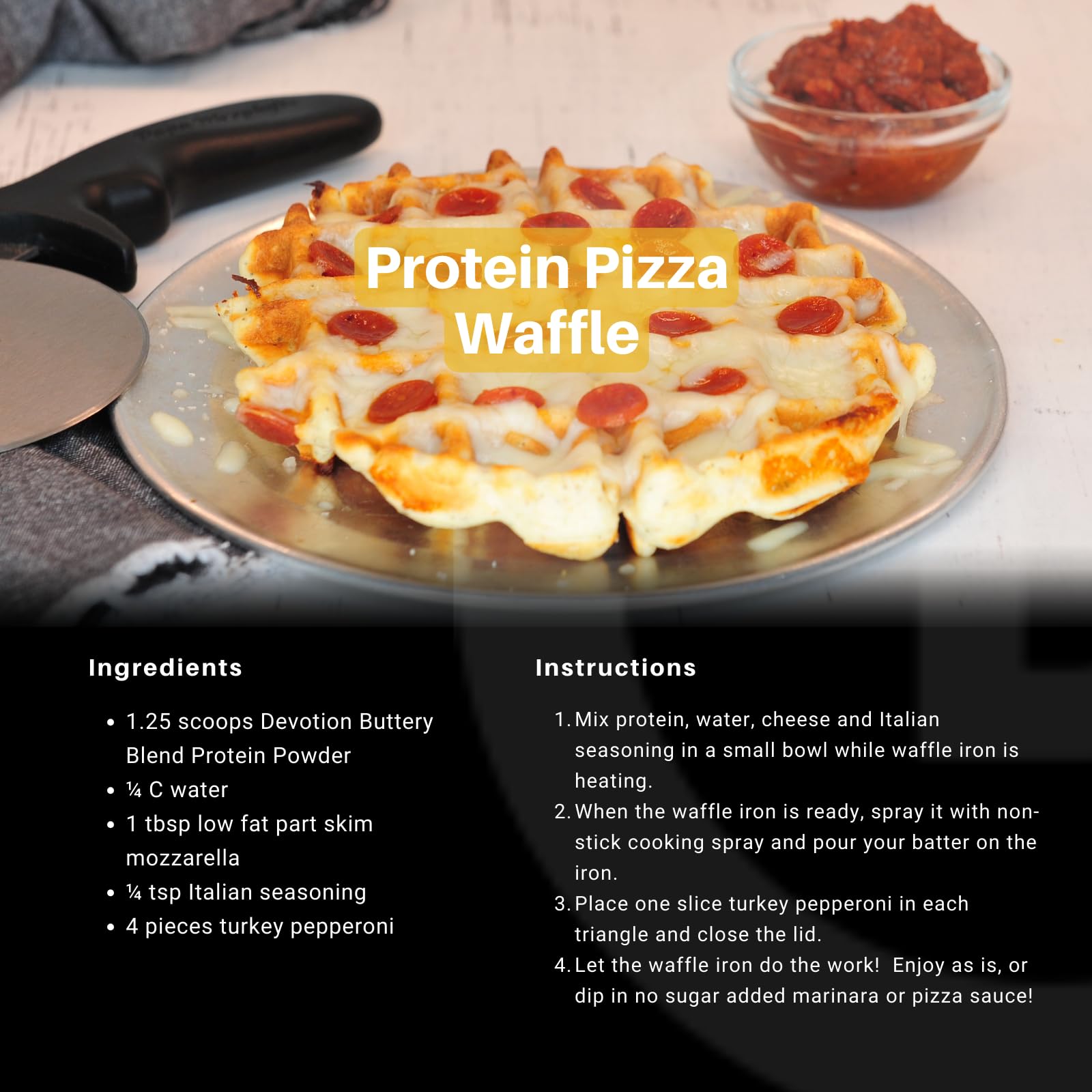 Devotion Nutrition Protein Powder Blend, perfecto para añadir a desayunos y snacks.