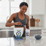 Devotion Nutrition proteína en polvo de arándano salvaje para crema de café.