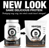 Proteína de Devotion Nutrition con mezcla de suero y caseína para batidos cremosos