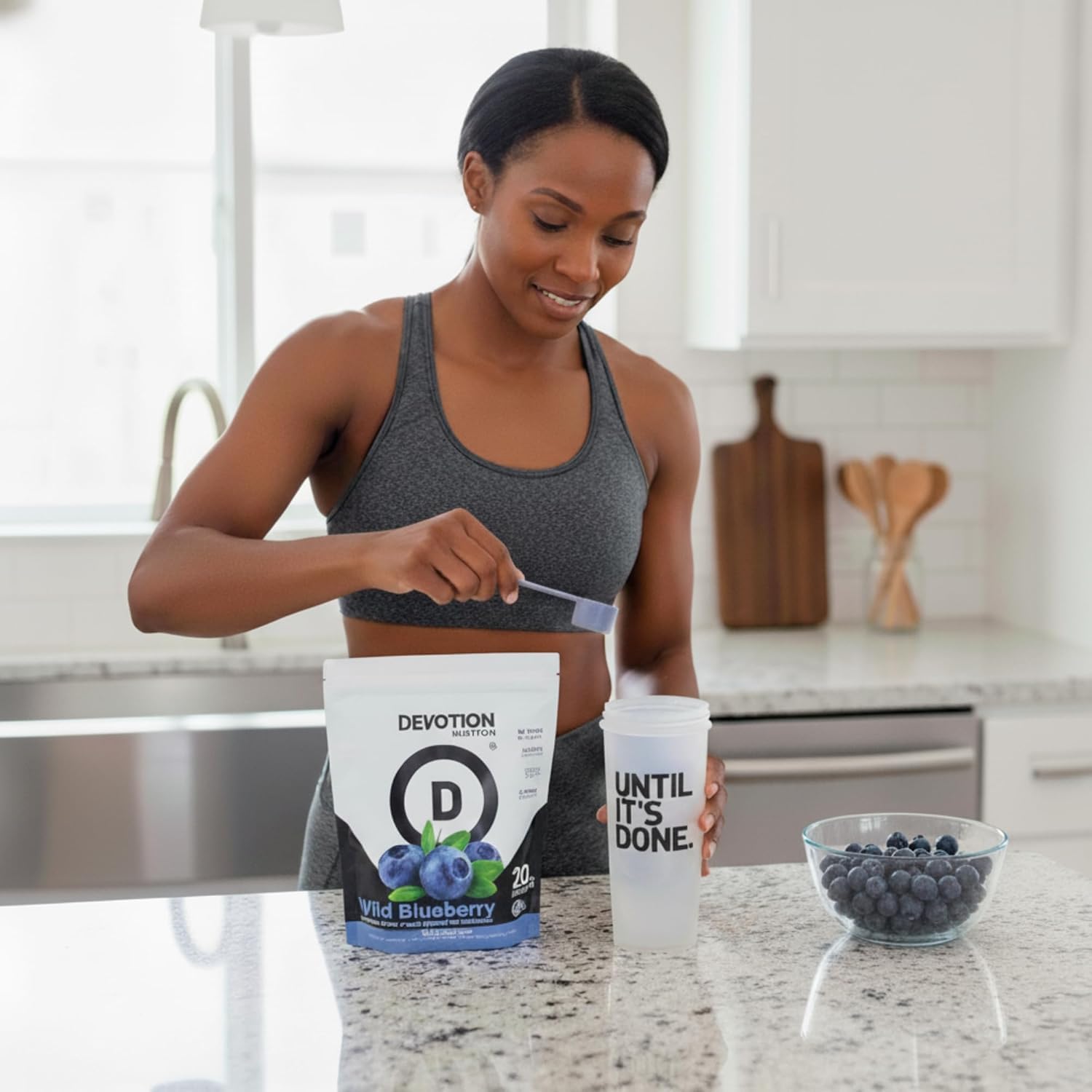 Devotion Nutrition Wild Blueberry, opción para café cremoso