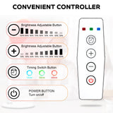 Devowellte terapia de luz roja con temporizador para programar sesiones en casa.