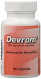 Devrom Cápsulas Deodorantes Internos, botella, control de olores diario