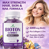 Dewang Biotina gomitas para piel radiante y uñas más resistentes.