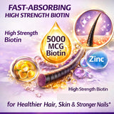 Dewang gomitas biotina para uñas fortalecidas y cabello brillante.