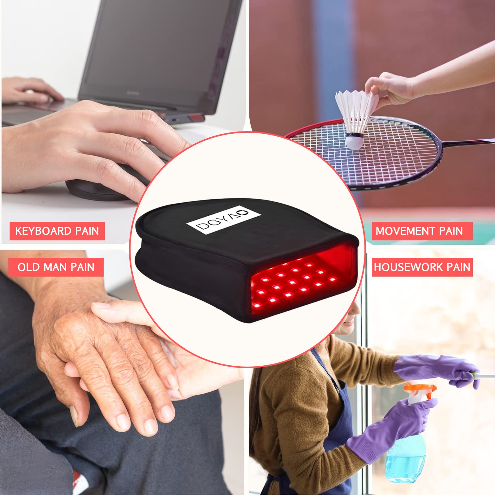 DGQY luz infrarroja 880nm que penetra profundamente muñecas y tejidos.