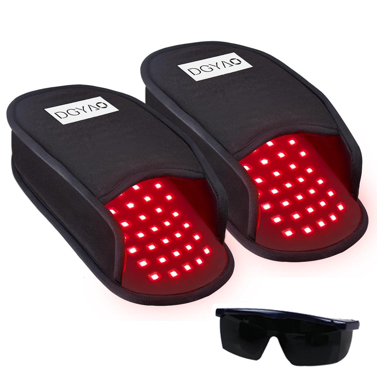 DGQY zapatilla de terapia con luz roja para el pie, alivio suave en casa.
