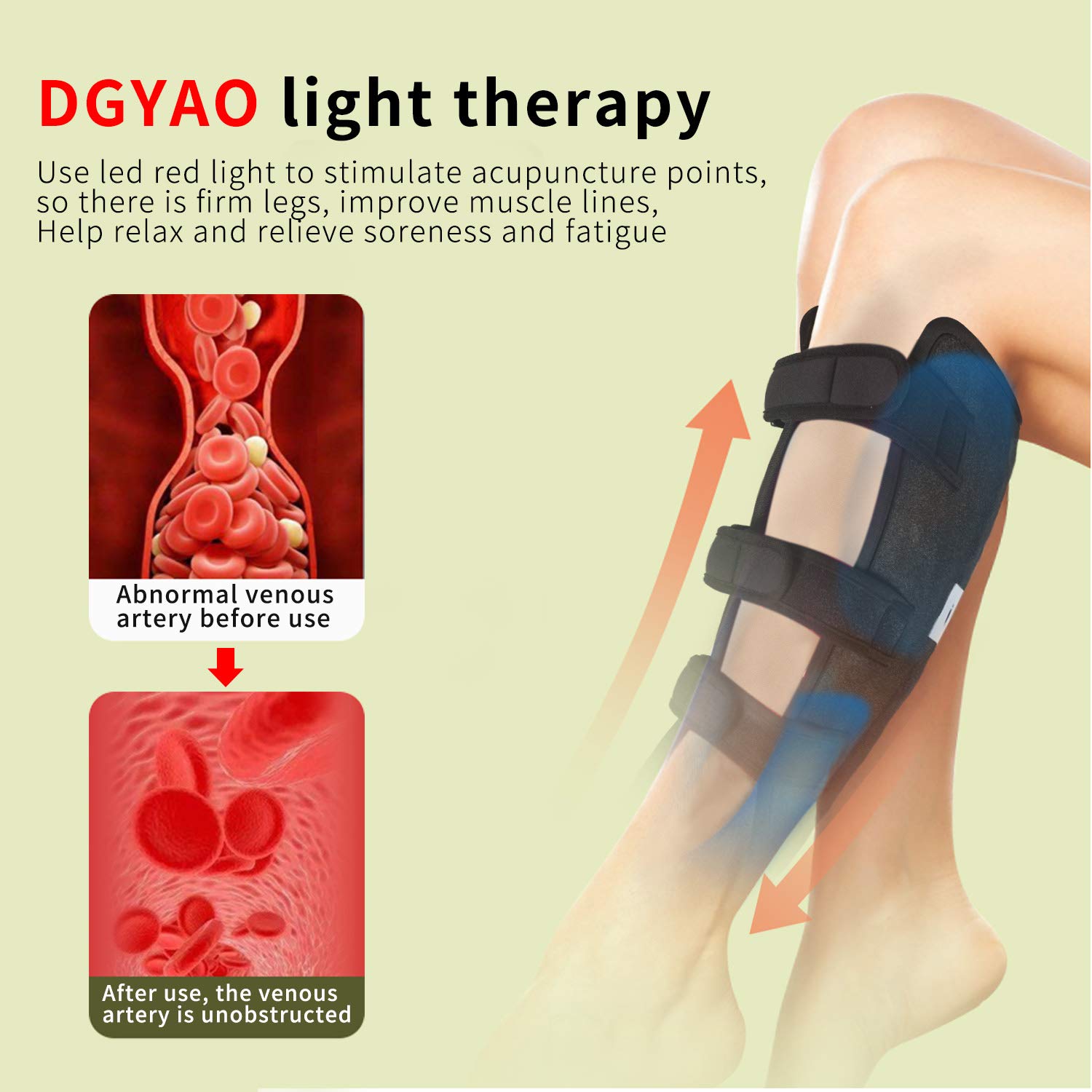 DGXINJUN diseño trapezoidal que se adapta a pantorrilla y brazo