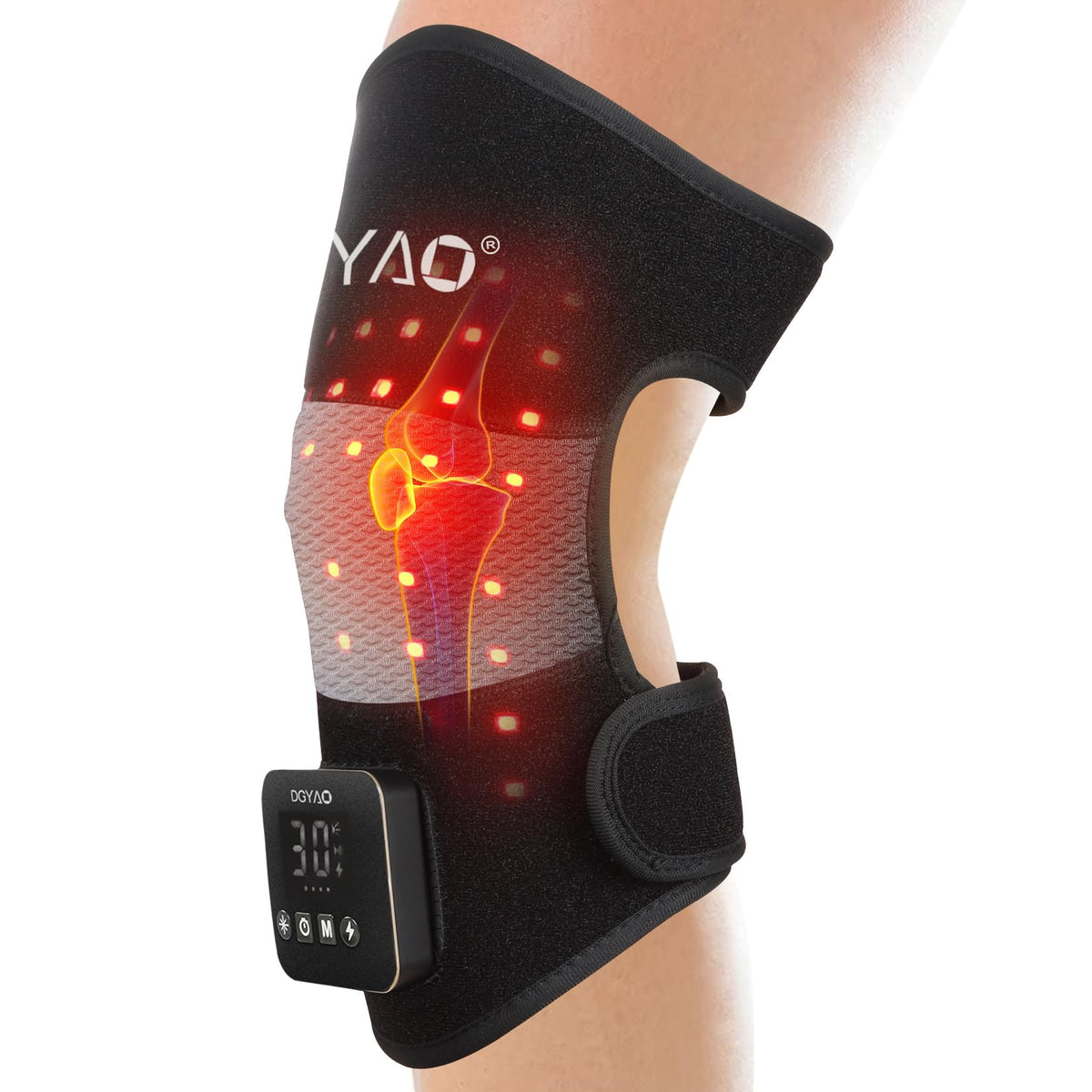 DGXINJUN terapia luz roja inalambrica para rodilla, alivio puntual en casa.