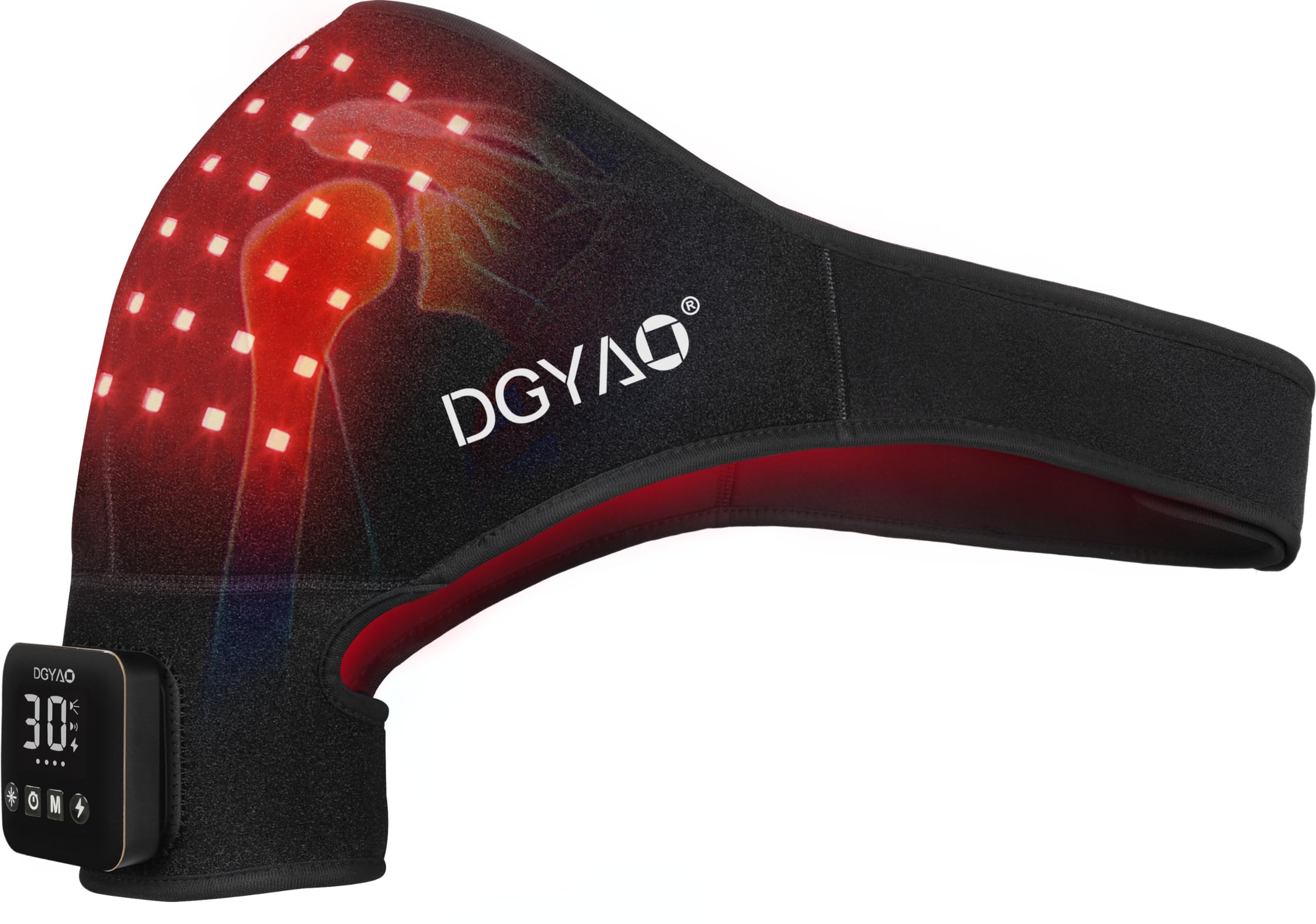 DGYAO D MAX, correa de terapia con luz roja para hombro, alivio potencial.