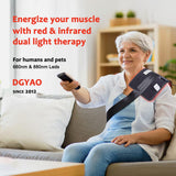 DGYAO luces-660nm-880nm: iluminación dual centrada en zonas objetivo.