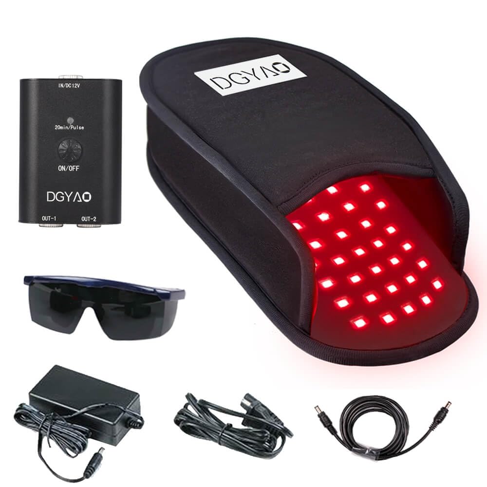 Almohadilla DGYAO para pie con luz roja e infrarroja para bienestar.