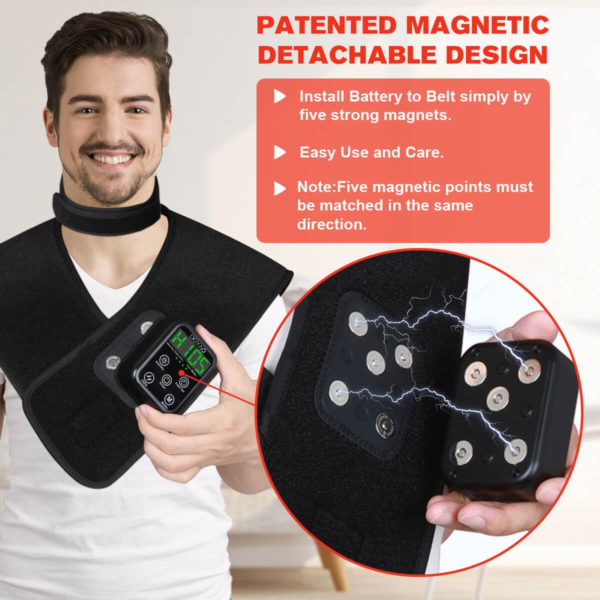 DGYAO RC2: luces infrarrojas 850nm para penetración suave en músculos.