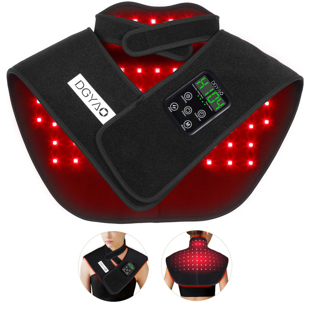 DGYAO RC2: envoltura cuello-hombros inalámbrica para comodidad y movilidad.