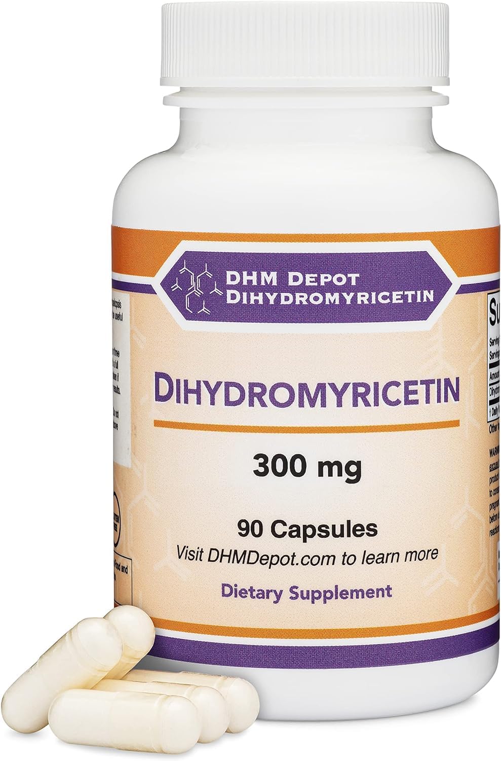DHM Depot dihidromiricetina: botella de 90 cápsulas para uso diario