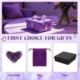 Dhthdrh Amatista Corazón: pieza decorativa para meditaciones enfocadas