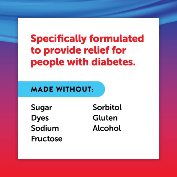 Diabetic Tussin DM, sabor baya facilita tomar el jarabe.