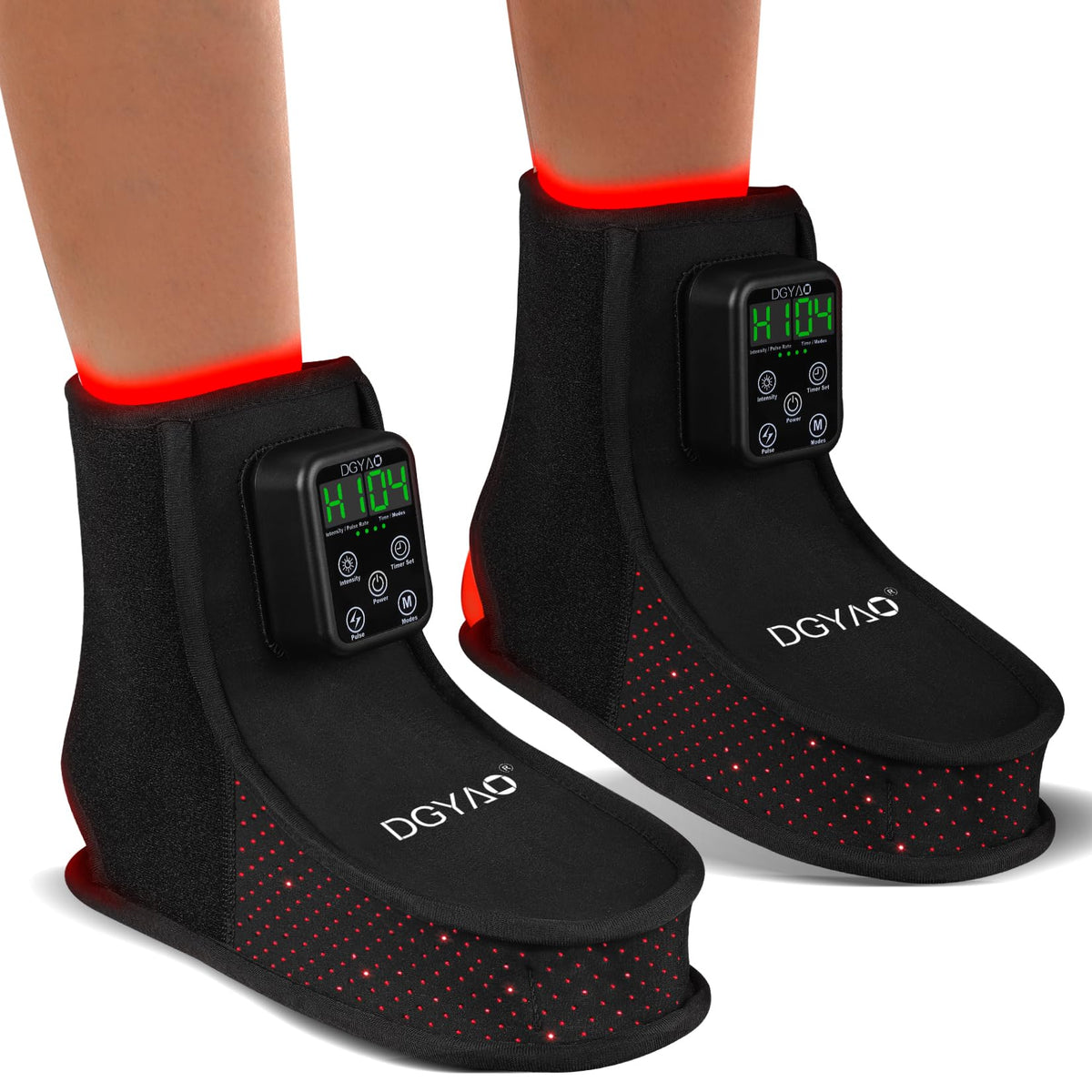 Dialudon Zapato de terapia con luz roja 660nm para uso diario.