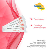 Diamond Wipes: ideal para eventos y ceremonias, refrescan manos sin agua.