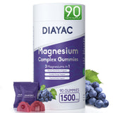 Gomitas de Magnesio Complejo DIAYAC en frasco, acceso fácil para uso diario