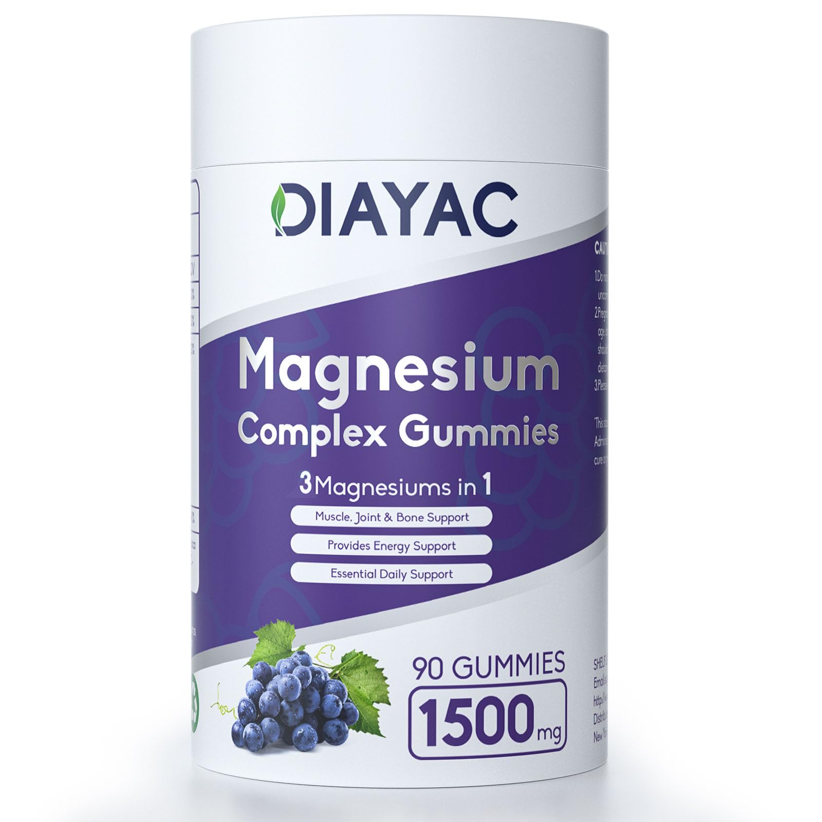 Gomitas de Magnesio Complejo DIAYAC portabilidad diaria en cualquier lugar