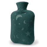 DICEVER botella de agua caliente 2L con funda suave verde para confort diario.