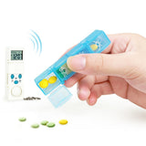 Didiseaon organizador semanal de pastillas azul, alarma audible para recordatorios