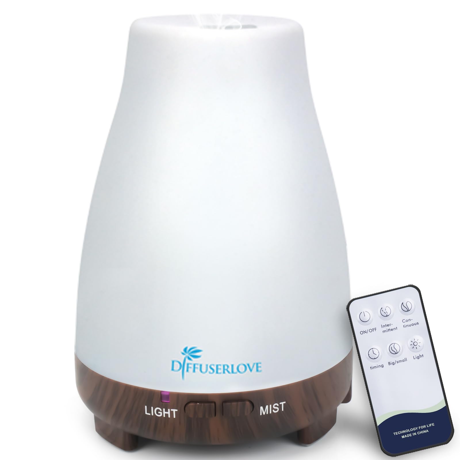 Diffuserlove difusor de aceites esenciales 200 ml, aroma suave para espacios pequeños