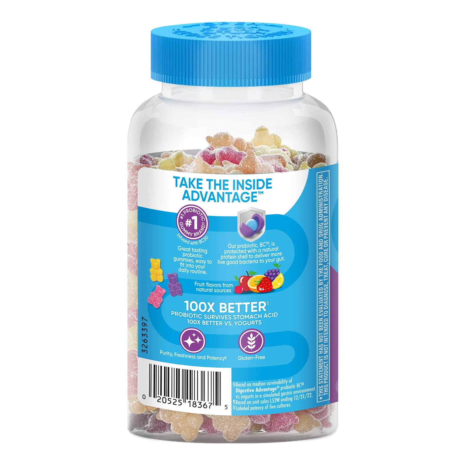 Digestive Advantage uso diario para apoyar la salud digestiva.
