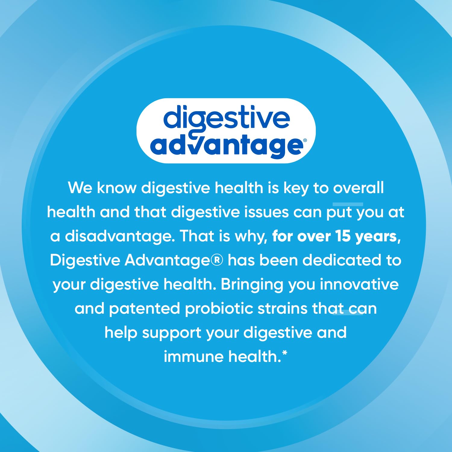 Digestive Advantage gomitas con sabor natural, sin sabores artificiales.