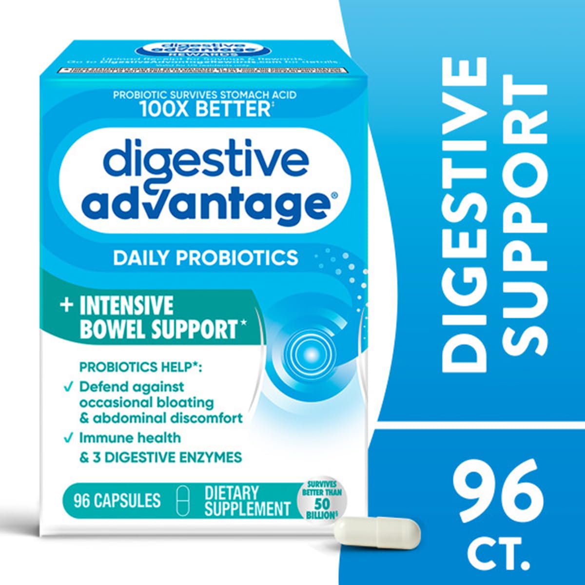 Digestive Advantage: enzimas digestivas para facilitar la digestión diaria.