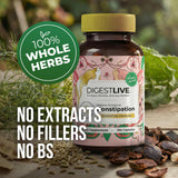 DigestLive cápsulas detalle de ingredientes naturales para bienestar digestivo