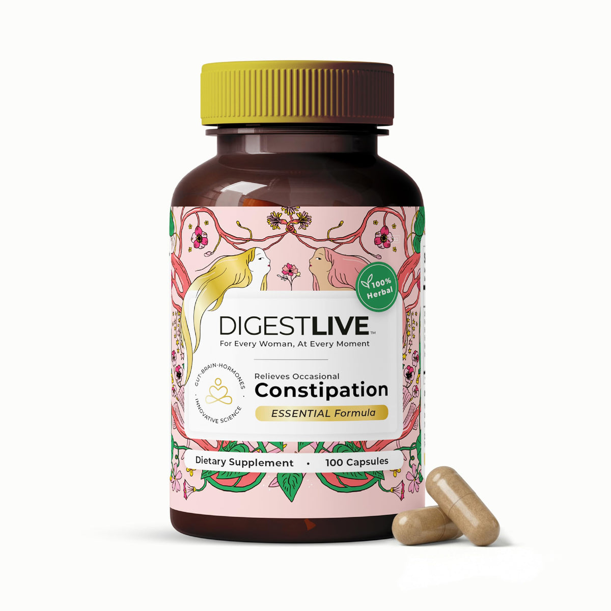 DigestLive cápsulas laxantes naturales para alivio suave del estreñimiento ocasional