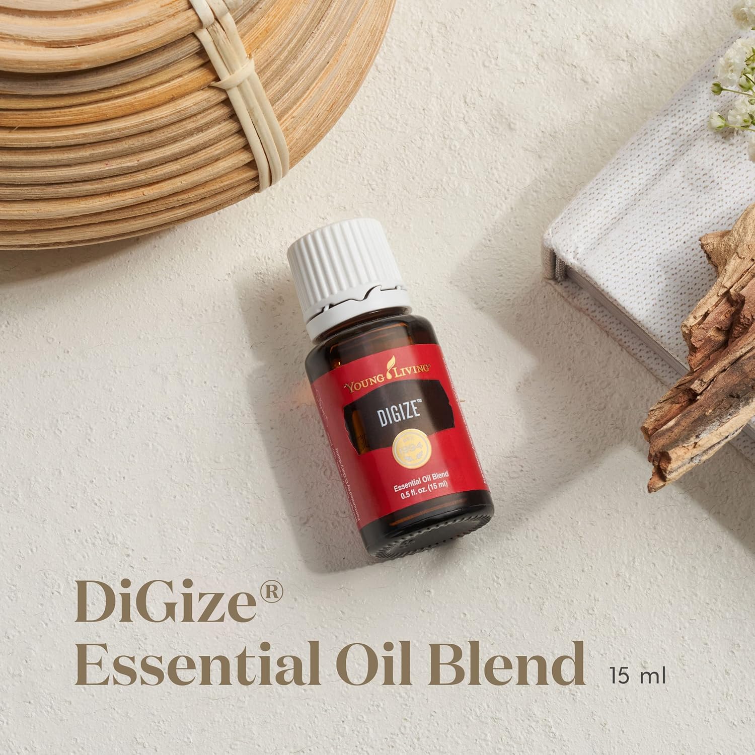 DiGize con menta y jengibre para aroma revitalizante en difusor.