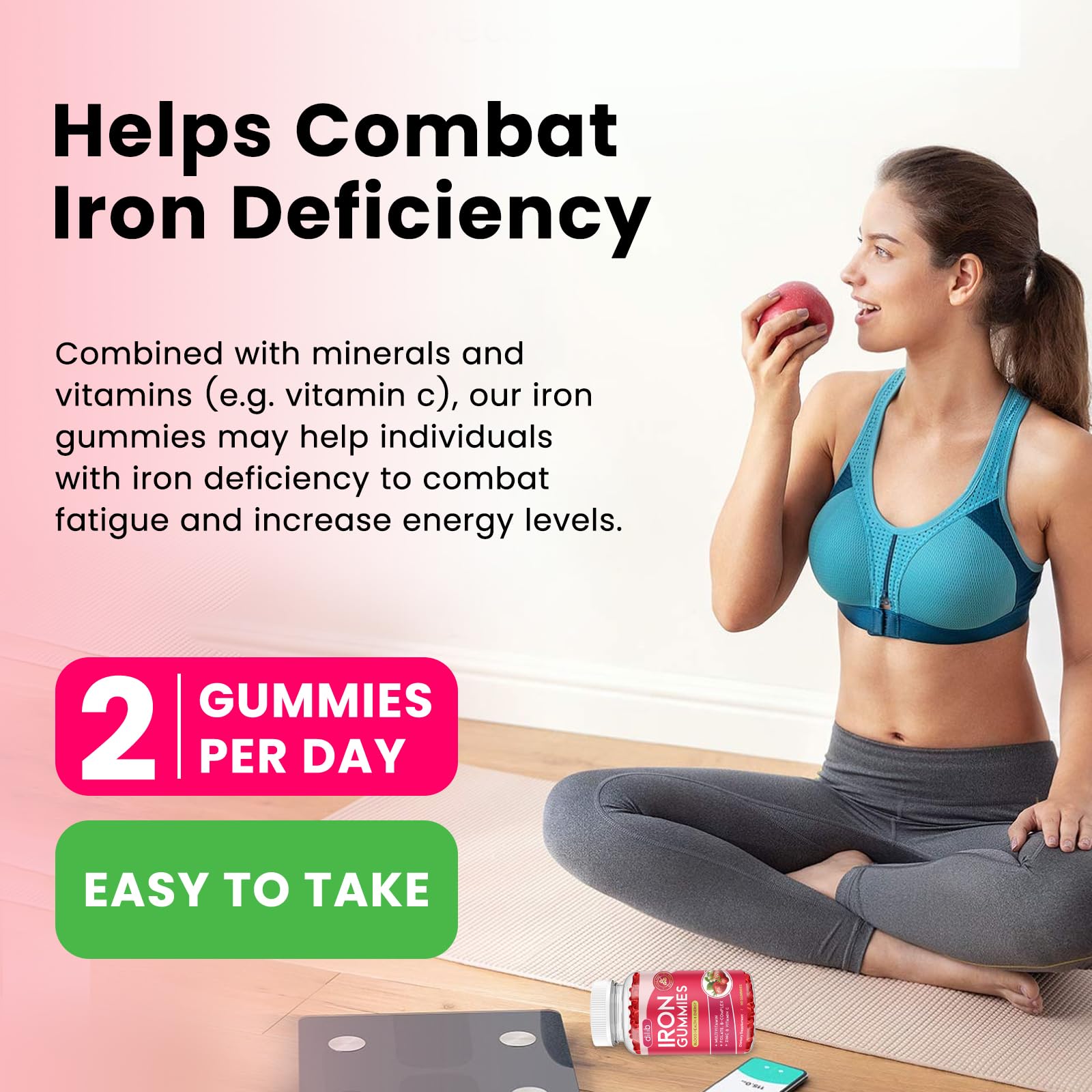 Gominolas de hierro Dilib con zinc y vitamina C