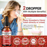 Dilib Magnesium Drops, etiqueta vegetariana, apto para dietas veganas.