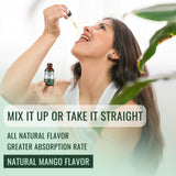 Gotas con sabor mango de dilib para consumo agradable.
