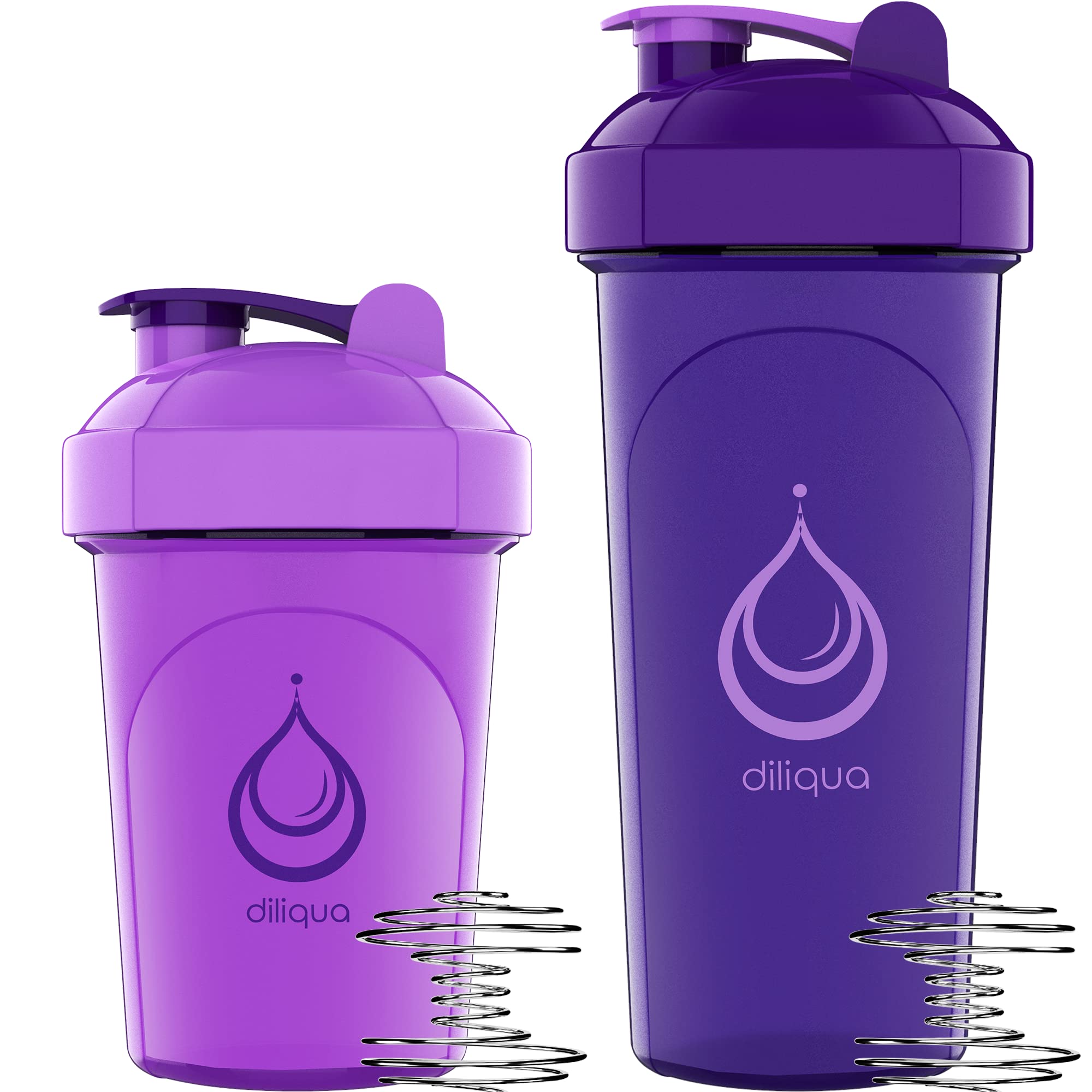 Diliqua conjunto de 10 botellas para batidos, ideal para grupos o rutinas.